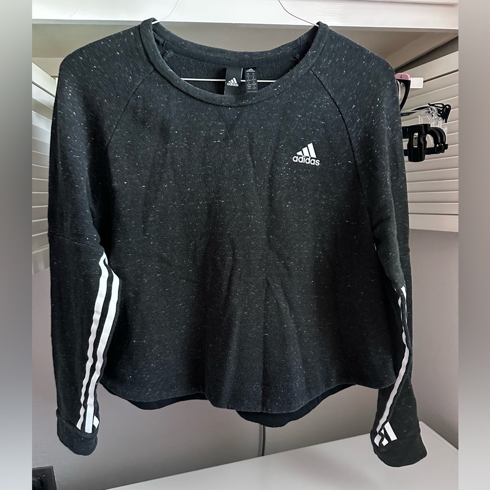 Adidas Black Crewneck Pullover